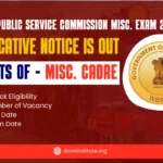 wbpsc miscellaneous services recruitment examination 2024